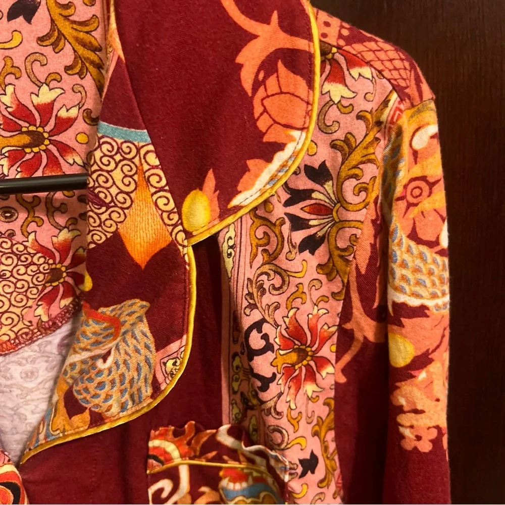 Johnny Was pajamas Print Button-Up - Picture 5 of 7